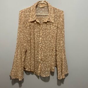By Together Beautiful Sheer Blouse size large